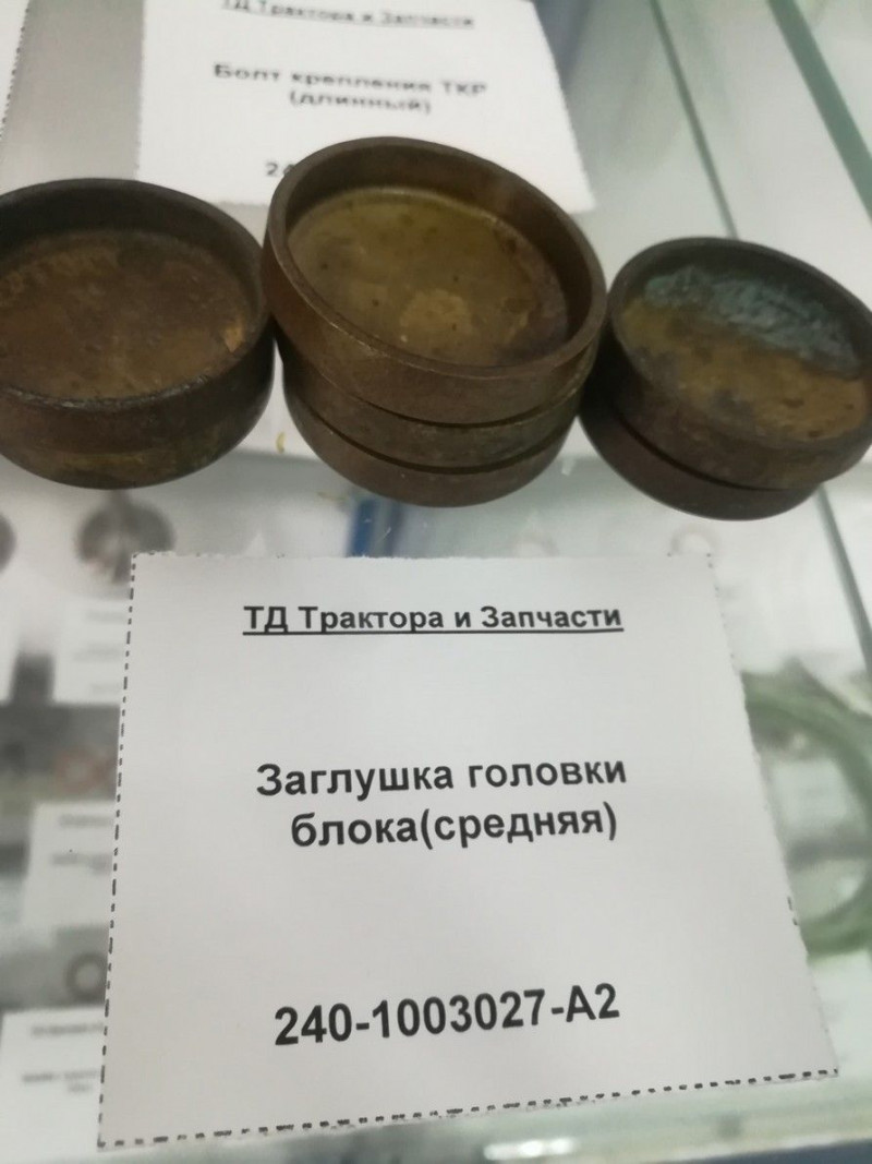 Заглушка головки блока(средняя) — 1